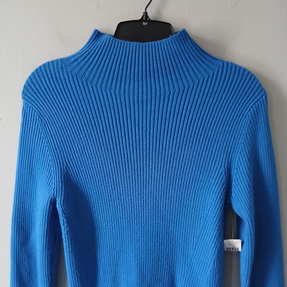 Anthropologie Women's Size Small The Thea Twofer Sweater Dress Royal Blue Maxi - Picture 2 of 16